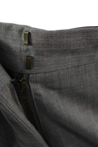 Stella McCartney Women Ankle Dress Pants Gray Wool Size 40