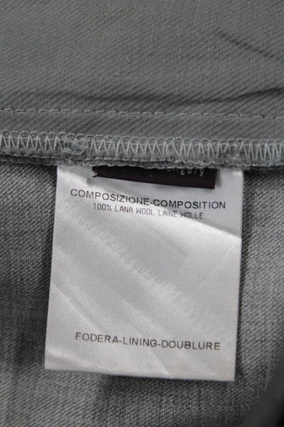 Stella McCartney Women Ankle Dress Pants Gray Wool Size 40