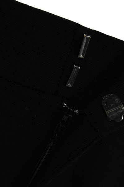 Vince Womens Ankle Cropped Dress Pants Black Wool Size 4