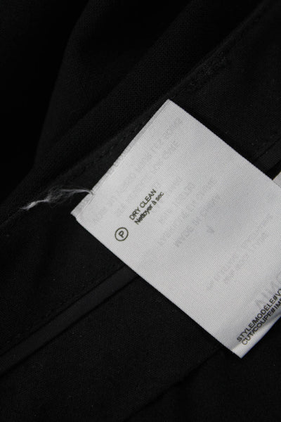 Vince Womens Ankle Cropped Dress Pants Black Wool Size 4