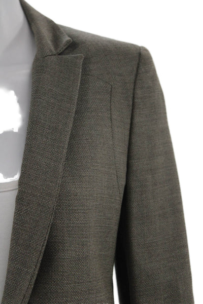 Stella McCartney Unisex 2 Piece Brown Wool Suit Jacket Pants Size 40