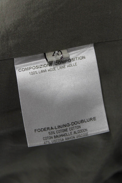 Stella McCartney Unisex 2 Piece Brown Wool Suit Jacket Pants Size 40