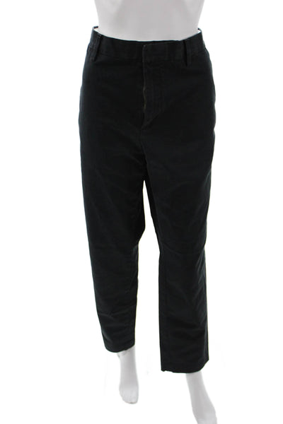 Banana Republic Mens Chino Pants Black Cotton Spandex Button Solid Size L