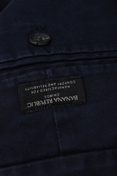 Banana Republic Mens Chinos Dark Blue Size M