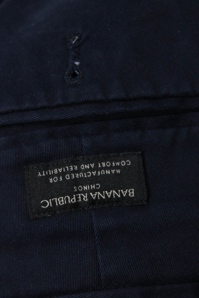 Banana Republic Mens Chino Pants Dark Blue Size L