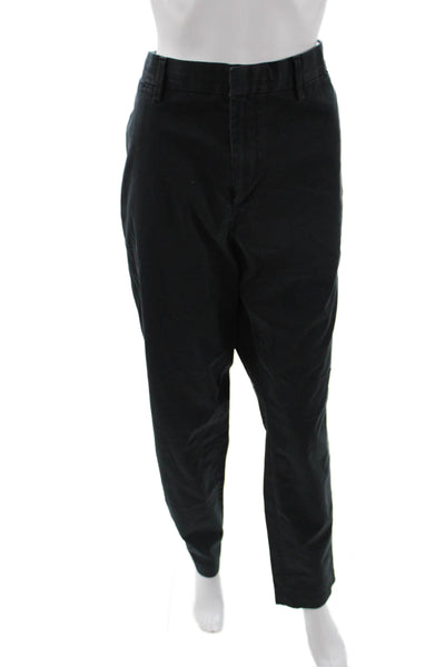 Banana Republic Mens Chinos Black Button Closure Size L