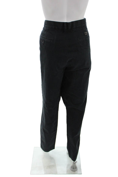 Banana Republic Mens Chinos Black Button Closure Size L