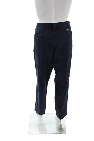 Banana Republic Mens Ankle Chino Pants Dark Blue Size M