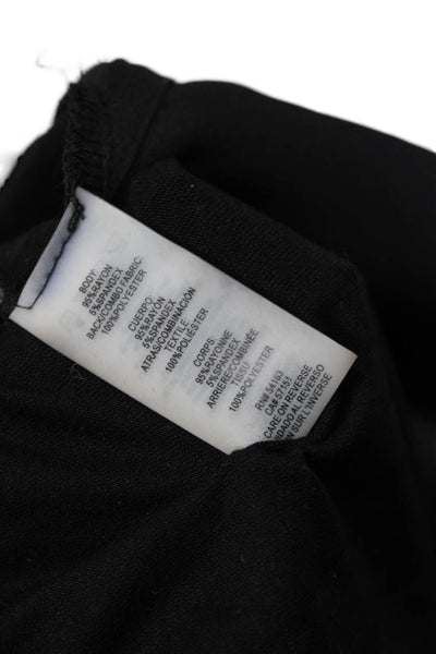 Karl Lagerfeld Womens Black Basic T-Shirt V-Neck Short Sleeve Size M