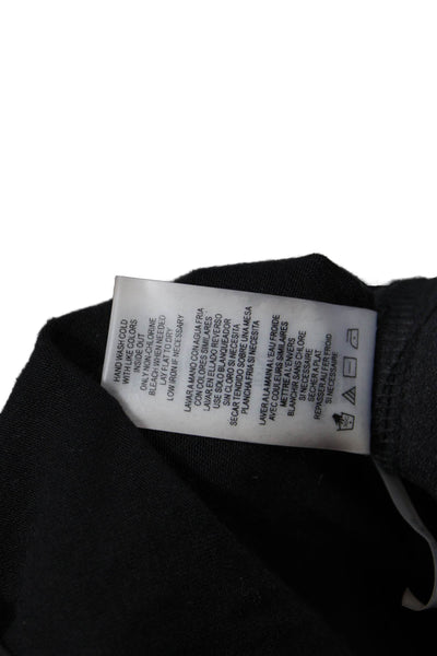Karl Lagerfeld Womens Black Basic T-Shirt V-Neck Short Sleeve Size M