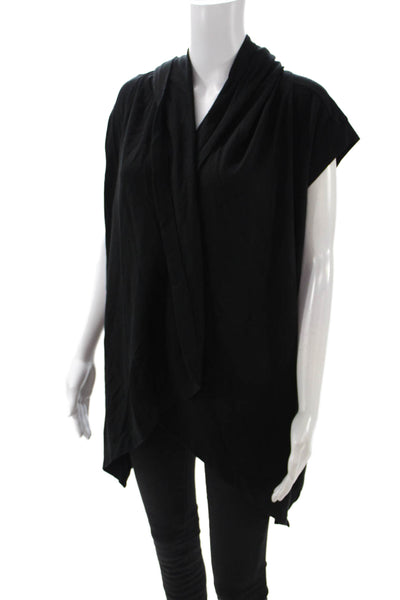 ATKO Womens Gothic Black Short Sleeve Sweater Size M
