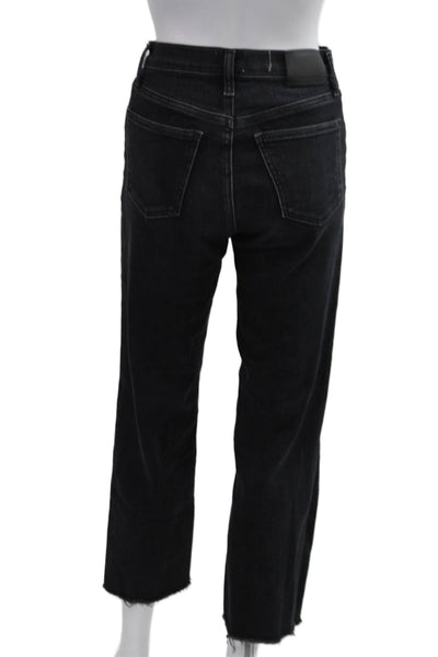 Citizens of Humanity Womens Cropped Straight Black Jeans Size 23