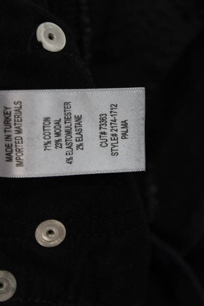 Citizens of Humanity Womens Cropped Straight Black Jeans Size 23