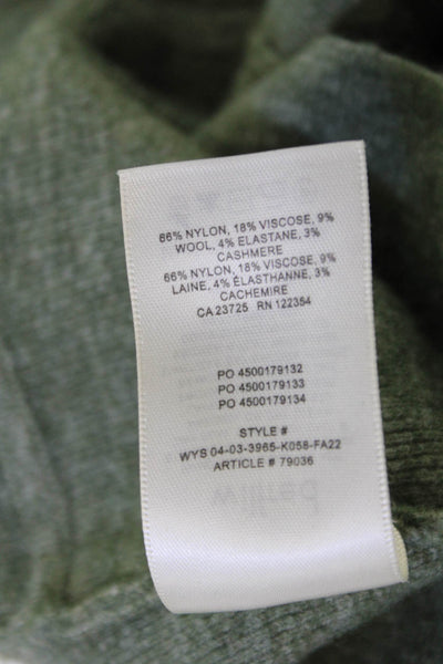 Wilfred Women Cardigan Green Crew Neck Button Long Sleeve 90s Size 2XS