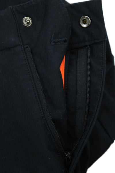 Psycho Bunny Mens Dark Blue Cropped Chino Ankle Pants Size 31