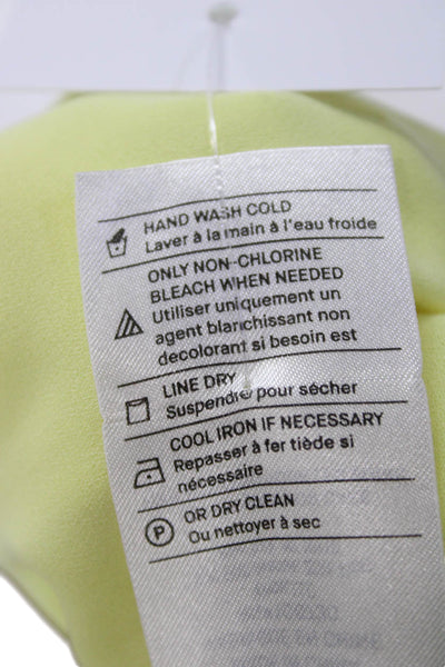 Vince Womens Yellow Slip Dress Maxi V-Neck Sleeveless Polyester Size XS