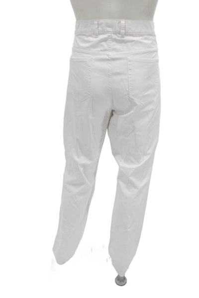 Peter Millar Men Chino Pants White 97% Pima Cotton Button Fly Size 40