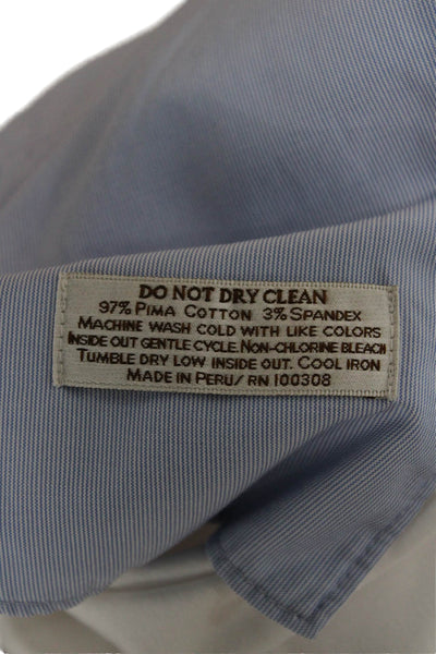 Peter Millar Men Chino Pants White 97% Pima Cotton Button Fly Size 40