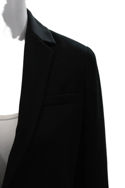 Vince Womens One Button Lined Long Sleeve Blazer Solid Black Size 2