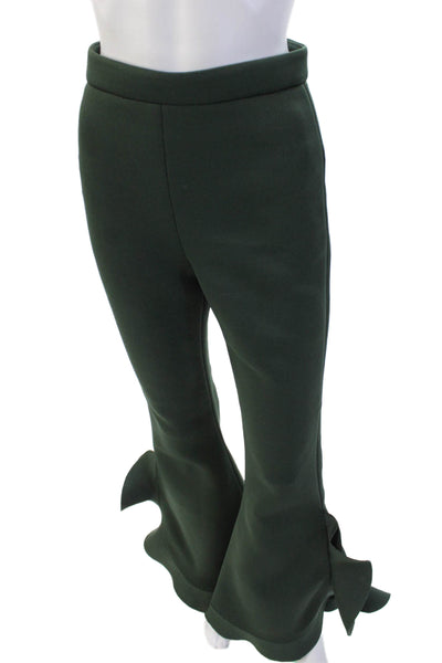 Cynthia Rowley Womens Pants Green Polyester Zip 31 Inseam Size 2