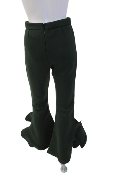 Cynthia Rowley Womens Pants Green Polyester Zip 31 Inseam Size 2