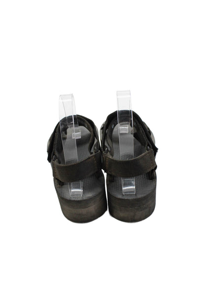 Teva Womens Flatform Universal Strappy Platform Sandals Black Size 5