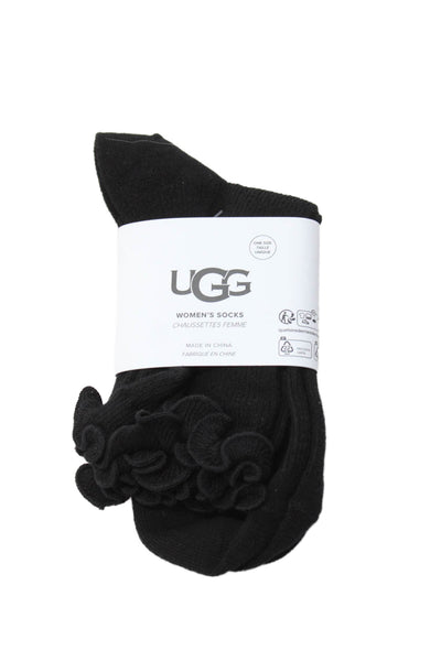 Ugg Women's Lettuce Edge Socks Black One Size