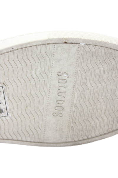 Soludos Womens Lama Motif Slip On Casual Shoes Pink Size 6
