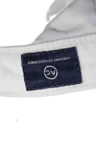 AG Adriano Goldschmied Women Skinny Ankle Jeans White High Rise Petite Size 25