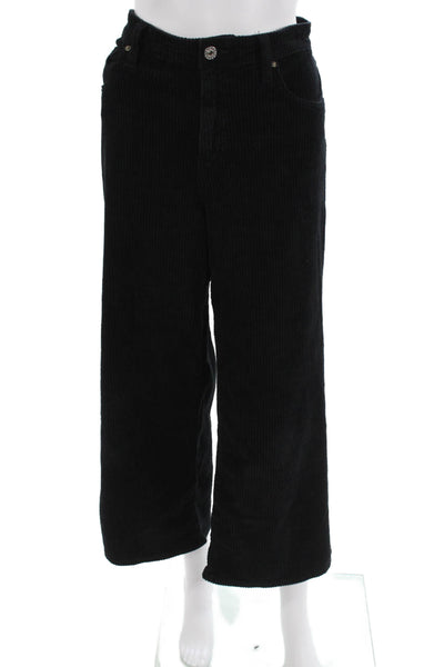 AG Adriano Goldschmied Unisex Cropped Black Pants Cotton Size 29