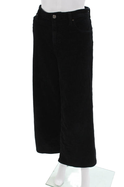 AG Adriano Goldschmied Unisex Cropped Black Pants Cotton Size 29