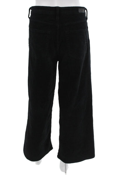 AG Adriano Goldschmied Unisex Cropped Black Pants Cotton Size 29