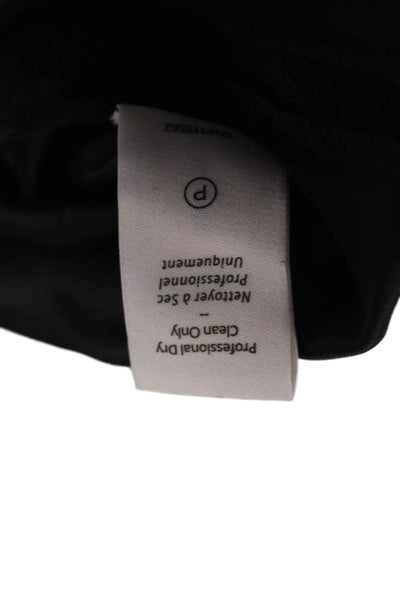 Cinq à Sept Women Silk Sleeveless Tank Crew Neck Black Size XS
