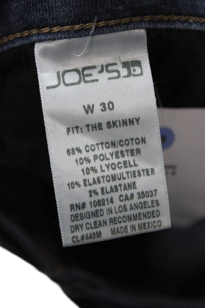 Joes Womens Dark Blue Mid Rise Skinny Jeans Size 30