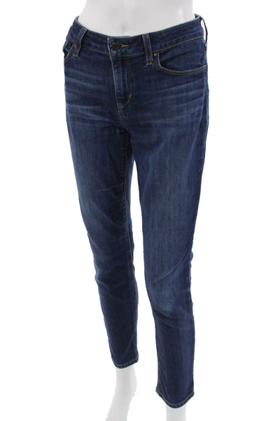 Joes Womens Ankle Skinny Jeans Dark Blue Mid Rise Button Fly Size 29