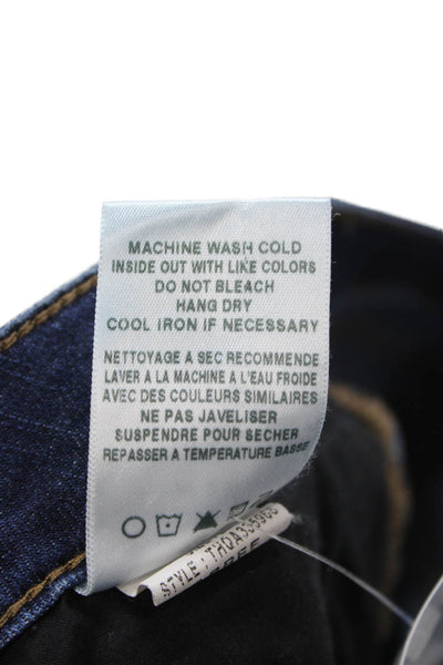 Joes Womens Ankle Skinny Jeans Dark Blue Mid Rise Button Fly Size 29