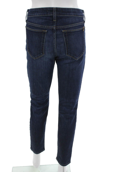 Joes Womens Ankle Skinny Jeans Dark Blue Mid Rise Button 29in Size 30