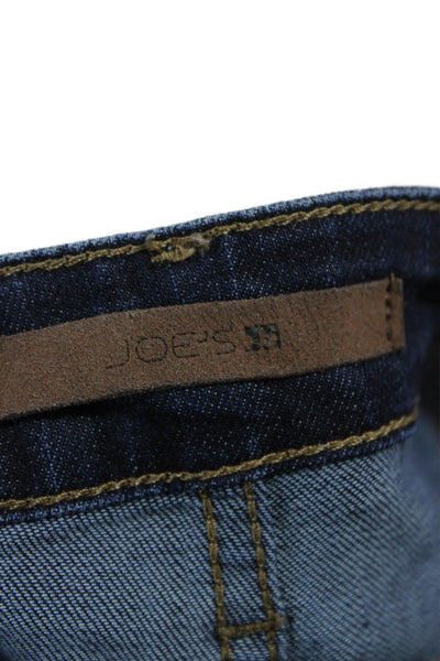 Joes Womens Ankle Skinny Jeans Dark Blue Mid Rise Button 29in Size 30