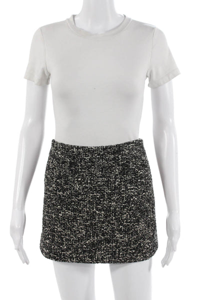 MNG Women A-Line Mini Skirt Black Short Size M
