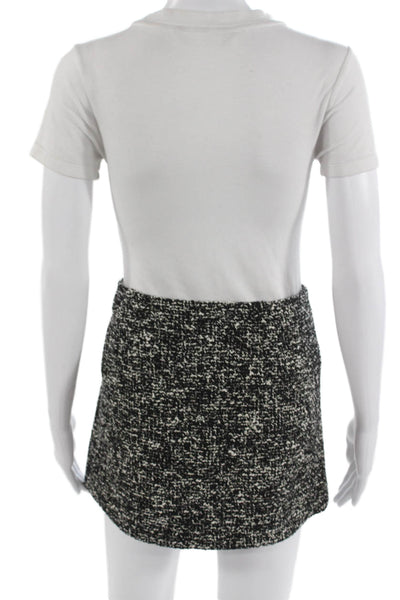 MNG Women A-Line Mini Skirt Black Short Size M