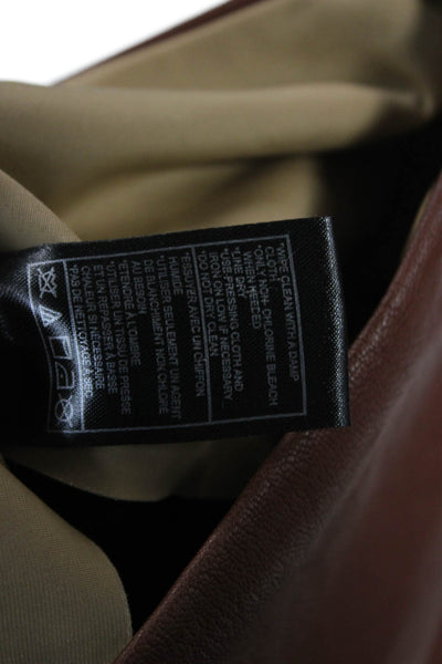 Steve Madden Women Brown Faux Leather Pants Size XS