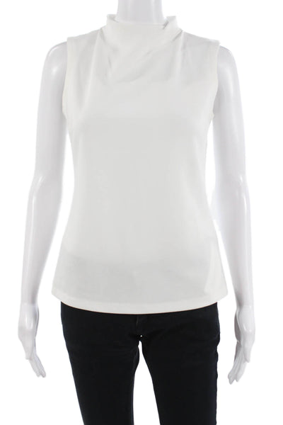 Tommy Hilfiger Womens Basic Sleeveless Mock Neck Tank White Size XS