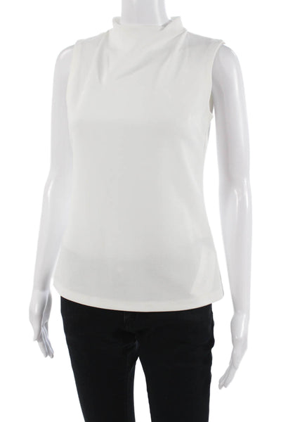 Tommy Hilfiger Womens Basic Sleeveless Mock Neck Tank White Size XS