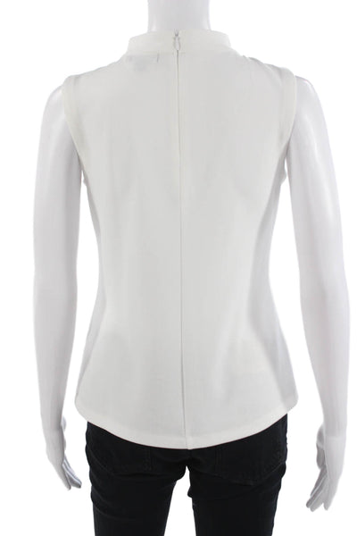 Tommy Hilfiger Womens Basic Sleeveless Mock Neck Tank White Size XS