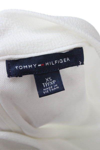 Tommy Hilfiger Womens Basic Sleeveless Mock Neck Tank White Size XS