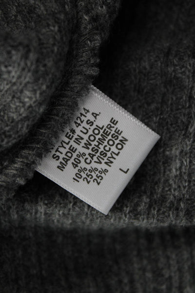 Twelfth Street by Cynthia Vincent Unisex Dark Gray Sleeveless Cardigan Size L