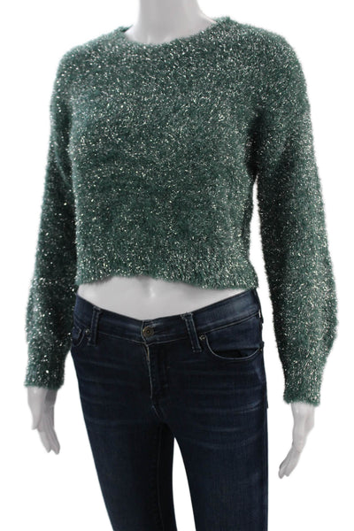 Maeve Anthropologie Unisex Pullover Sweater Green Long Sleeve Size 2XS
