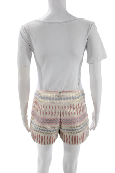 BCBGeneration Womens Beige Geometric Mini Skort Size 8