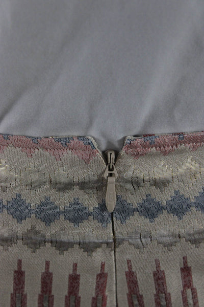 BCBGeneration Womens Beige Geometric Mini Skort Size 8