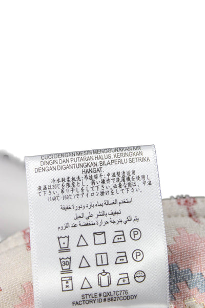 BCBGeneration Womens Beige Geometric Mini Skort Size 8